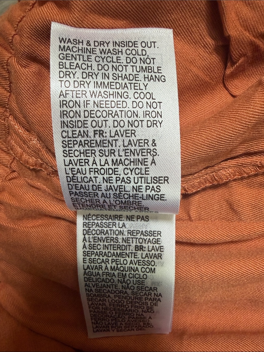 Roxy Women's Orange Drawstring Casual Shorts - Picture 8 of 9